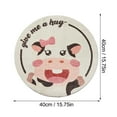 thumbnail image 2 of Tapis Rond pour Chambre d'Enfant, Tapis de Vache Mignon, 2 of 3