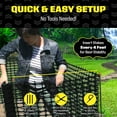 thumbnail image 5 of BOEN 4' x 50' Black Plastic Mesh Snow Fence Safety Barrier for Garden, Deer and Pets, 5 of 5