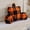 Black Orange Grid, variant on Animebody Multicolor Tie-Dye Velvet Bed Rest Pillows