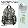 thumbnail image 5 of Green Brown Camo Irregular Shapes Pattern Backpack for School,Cute School Bag,Schoolbag with Adjustable Shoulder Straps & Padded Back,15.25"x11.5"x5.25", 5 of 5