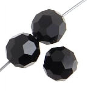 720 Pieces (3mm) Jet | Preciosa Crystal Glass Faceted Round Loose Beads