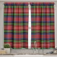 thumbnail image 2 of Ambesonne Plaid Valance & Curtain, Caledonia Scottish Style, 55"x36", Burnt Sienna Green, 2 of 7