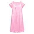 thumbnail image 5 of Aofany Women's Charming Satin Nightgowns Silk Sleepshirt Solid Sleep Dress Half Sleeve Sleepwear, 5 of 7