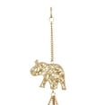 thumbnail image 6 of DecMode 39" Gold Metal Indoor Outdoor Embellished Elephant Windchime with Glass Beads and Pipe Bells, 6 of 8