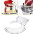 thumbnail image 4 of Pouring Shield for Kitchen Aid 4.5 and 5 Quart Tilt-Head Stand Mixers Stainless Steel Bowls ONLY,Secure Fit Splatter Guard,Flex Edge Beater 4.5-5Qt Tilt-Head Stand Mixers Holiday Savings Gifts, 4 of 7