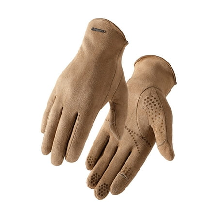 

Disposable Gloves Medium Size Leather Velvet Warm Gloves Men And Women Plus Velvet Winter Outdoor Cycling Touchs Screens Non Slip Flip Double Sided Velvet Gloves Glove plus