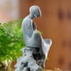 thumbnail image 4 of Figura decorativa de Buda de resina de arte abstracto para acuario, fácil de limpiar. Sentado de lado, 4 of 9