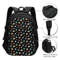 thumbnail image 3 of Saiise Solar System Planets Space Pattern USB Travel Laptop Backpack for Men Women Multi Compartment USB Charging Port Breathable Back Padding Luggage Strap, 3 of 7