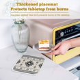 thumbnail image 6 of Gray Beige Boho Pot Holders for Kitchen Heatproof Potholder, 2 Pack Ethnic Tribe Southwestern Vintage Hot Pads Multipurpose Oven Pads Cloth Potholders Trivet for Cooking and Baking, 6 of 8
