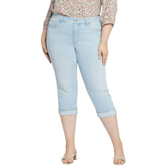 NYDJ womens  Plus Marilyn Brightside Crop Jean, 24W