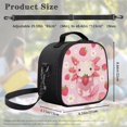 thumbnail image 5 of Jeiento Axolotl Lunch Bag for Girls 10-12 8-10 Lunch Box Kids Food Containers Strawberry Reusable Lunchbox Bags for School Work Office Shopping Cooler Tote Bag Pink, 5 of 6