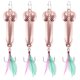 thumbnail image 1 of 4 Pieza Gancho Aparejo Señuelos de Pesca Vibrador Cuchara Cebo Rotatorio Gancho Aparejo Menear (Oro Rosa 21G), 1 of 5