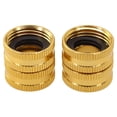 thumbnail image 3 of 2 Pcs 3/4\" Garden Hose Connector Dual Swivel For Male To Male Double Female, 3 of 9