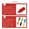 thumbnail image 2 of Abrazaderas de cuerda de viento Greeniant 10 piezas accesorio impermeable para acampar Rojo, 2 of 6