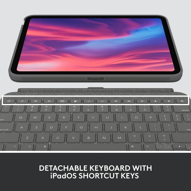 Logitech Combo Touch, Detachable iPad Keyboard Case (10th gen and