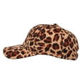 thumbnail image 5 of DOPI Stylish Hats Unisex Classic Cotton Leopard Baseball Cap Sun Hat Adjustable Plain Caps, 5 of 5