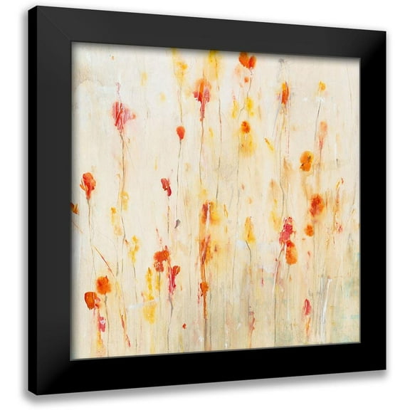 OToole, Tim 12x12 Black Modern Framed Museum Art Print Titled - Fleeting Flowers II