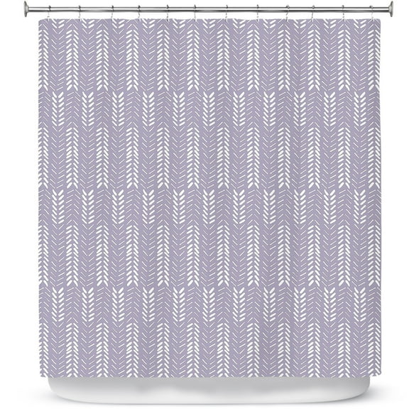 Shower Curtains 70" x 73" from DiaNoche Designs by Metka Hiti - Southwest Arrows Purple