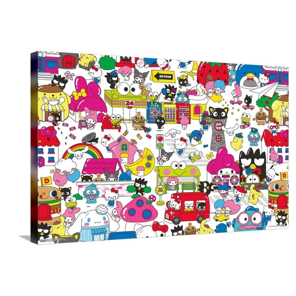 Hello Kitty and Friends: Hello - Group Canvas Wall Poster, 22.375" x 34"