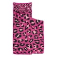 thumbnail image 2 of Pink and Black Of Leopard Print Toddler Nap Mats for Kids Preschool,Sleeping Mat Bag or Kids,Toddler Sleeping Bag,Toddler Nap Mat or Daycare, 2 of 6