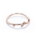 thumbnail image 4 of JeenMata Natured Inspired Wedding Band - Promise Ring - Marriage Ring Band for Women - 18K Rose Gold Plating over Silver, 4 of 7