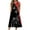 Wine, variant on Drses Women's Floral Print Sleeveless Midi Dress with Pockets - Round Neck A-Line Casual Beach Sundress & Loose T-Shirt Style