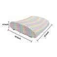 thumbnail image 5 of Abstract Lumbar Pillow, Continuing Print of Colorful Pastel Tone Polka Dots on a Plain Background, Soft Back Cushion for Office Chairs with Adjustable Straps, 14" x 13", Multicolor, by Ambesonne, 5 of 7