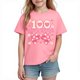 thumbnail image 1 of Camiseta de Manga Corta Linda para Niños Niñas Impresión Gráfica Escuela Temporada Casual Tee, Chicas Manga Corta Tops Ropa de Juego Suave Alternativa, 1 of 9