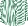 thumbnail image 5 of AnuYalue Striped Shirt for Womens 3/4 Sleeve Casual Boyfriend Blouse Tops Loose Fit Lapel Collar Dressy Work Shirts, 5 of 8