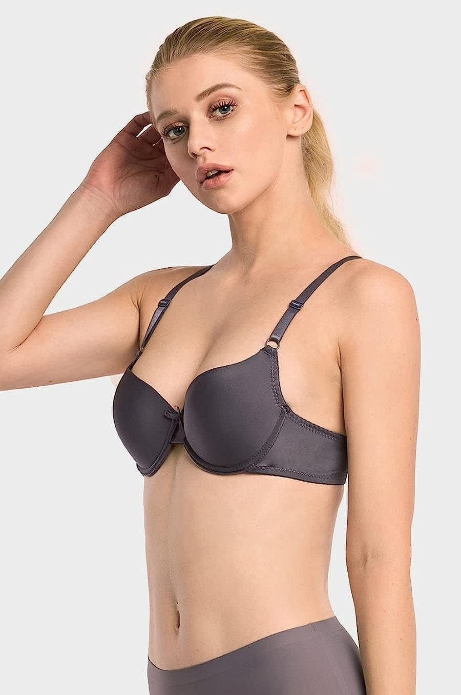 Mamia White Apparel Womens Basic Plain Bras Packs Of 6 - Various Styles, #068, 32B