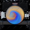 thumbnail image 1 of Colour Grunge Texture Print Spare Tire Cover Waterproof Tire Wheel Protector for Car Truck SUV Camper Trailer Rv 14"-17", 1 of 5
