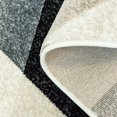 thumbnail image 3 of Ladole Rugs Machine Made Sultan Geometric Inspiration Collection Area Rug Carpet in Black Grey, 7x10 (6'5" x 9'5", 200cm x 290cm), 3 of 4