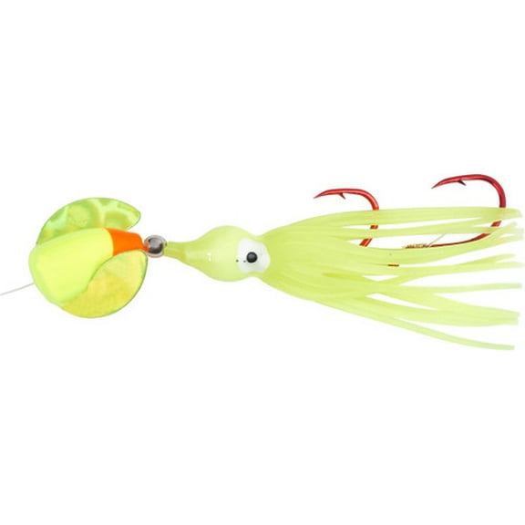 Spin-N-Glo Kokanee Rig, Size 12, Flame Chartreuse