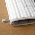 thumbnail image 4 of Martha Stewart Daisy Stripe Oven Mitt Set 2-Pack, Beige/Brown, 7"x13", 4 of 10