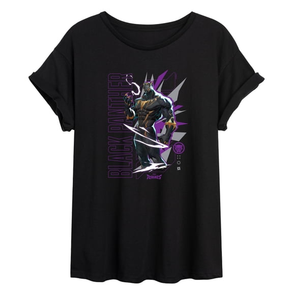 Marvel Rivals - Black Panther Rivals - Juniors Oversized Graphic T-Shirt