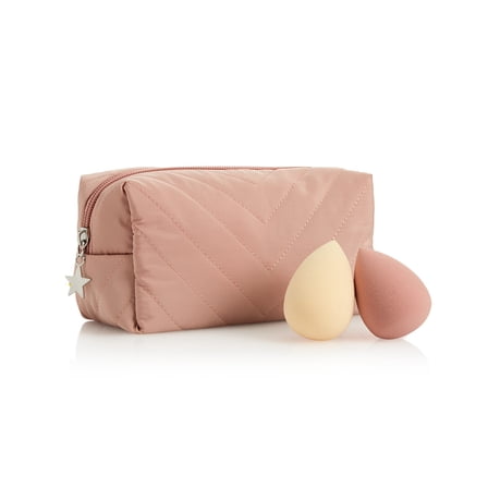 Set of Cosmetics bag and Two Beauty Sponges