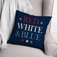 thumbnail image 3 of Creative Products Red White and Blue 18x18 Spun Poly Pillow, 3 of 3