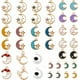 thumbnail image 1 of 1 caja de 80 piezas de 20 estilos de dijes de luna y estrella, dije celestial de esmalte hueco, colorido cielo creciente, clima, lindo dije de astronauta, 1 of 5
