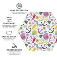 thumbnail image 3 of Lsque Undersea Seahorse Pattern 4" Drink Coasters Set of 4, PVC Leather Absorbent Coasters, Table Coaster Set Decorative Coffee Cup Coasters Housewarming Gift -Hexagon, 3 of 6