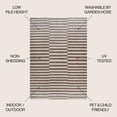 thumbnail image 4 of JONATHAN Y SANTA MONICA 3 x 5 Area Rug, Sukie Offset Stripe - Beige/Brown, SMB133A-3, 4 of 8