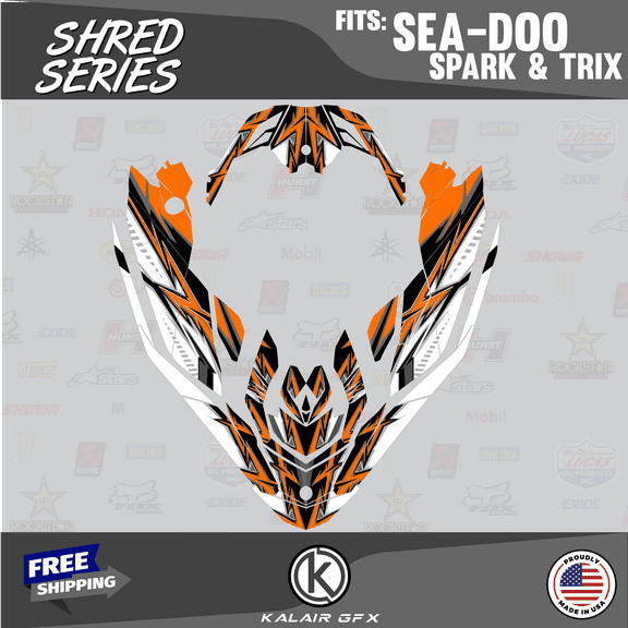 Kalair GFX Graphics Kit for Sea-doo SPARK TRIXX (All Years) Shred Series