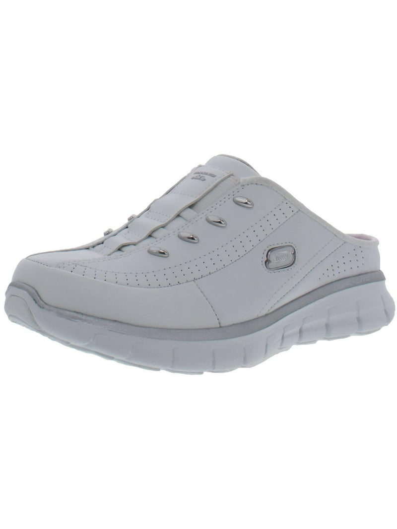 Celsius Anotar Diariamente Skechers Womens Synergy-Elite Glam Leather Slip On Mule Sneakers -  Walmart.com
