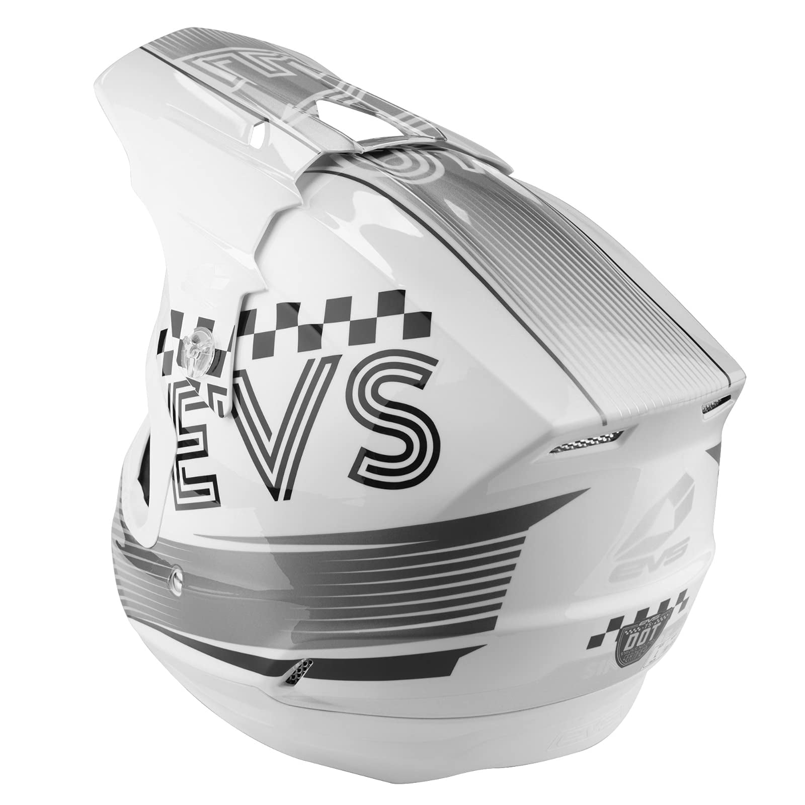 Evs Sports Unisex-Adult T5 Torino Off Road Full Face Motorcycle Helmet (White, Large) H20T5T-WH-L