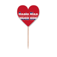 thumbnail image 1 of Costa Rica Country Flag Name Toothpick Flags Heart Lable Cupcake Picks, 1 of 3