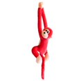 thumbnail image 2 of Jouet en Peluche Singe à Longs Bras Coloré avec Rideau et Embrasse, Poupée Singe Suspendue en Peluche Animal en Peluche Cadeaux, Singe Animal en Peluche, Rouge 55cm, 1 Pce, 2 of 10