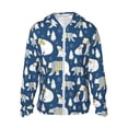 thumbnail image 1 of Balery cute winter bear Sudadera ligera de manga larga con capucha y protección solar UPF 50+ para hombre y mujer, ideal para pesca y running-3X-Large, 1 of 7