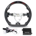 thumbnail image 1 of LED Shift Lights Carbon Fiber Steering Wheel Red Stitching Replacement for FJ Cruiser 2007‑2017, 1 of 8