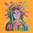 thumbnail image 6 of Wild Bobby Rainbow Painted Mother Mary Dean Russo Design Inspirational/Christian Women Graphic Tee, Gold, XX-Large, 6 of 6