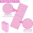 thumbnail image 6 of 50 Pcs Multi-Purpose Nail Buffers,Buffer Block Nail File 100/180 Grit,Professional Mini Nail Buffers Block,Sponge Double Sided Nail File,Nail Buffer File Tools for Nail Care (Pink), 6 of 7