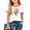 White7, variant on Mgmyaa Girl's Printed T-Shirts Casual Round Neck Short Sleeved Shirt Kid's Summer Casual Pullover T-shirt Graphic Tees for Kids